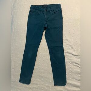 Rock & Republic Dark Teal Skinny Jeans Size 8 stretch material good condition